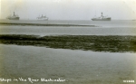 Ships in the River Blackwater Postcard 122858. The ship in the centre is believed to be HIGHLAND WARRIOR.